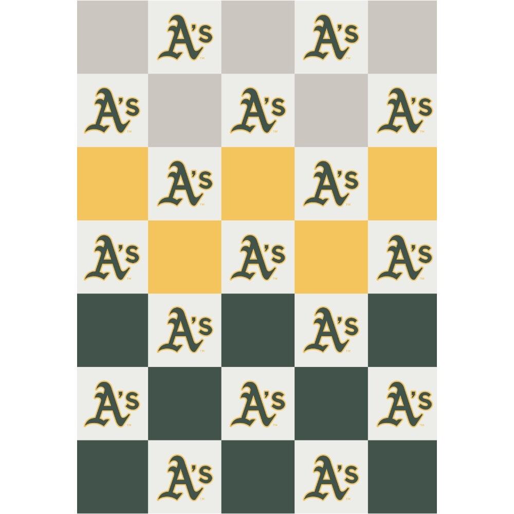 NEW The Styled Collection Oakland Athletic MLB Buttery Ombre Throw Blanket Cozy